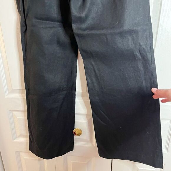 J. Crew Linen City Fit Career Casual Flat Front Wide Leg Unlined Pants - Picture 8 of 14